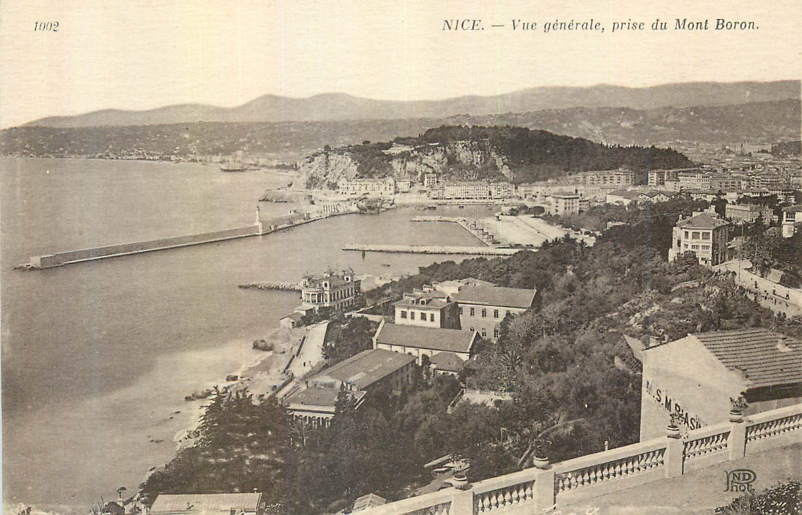 CPA Nice vue prise de Mont Boron