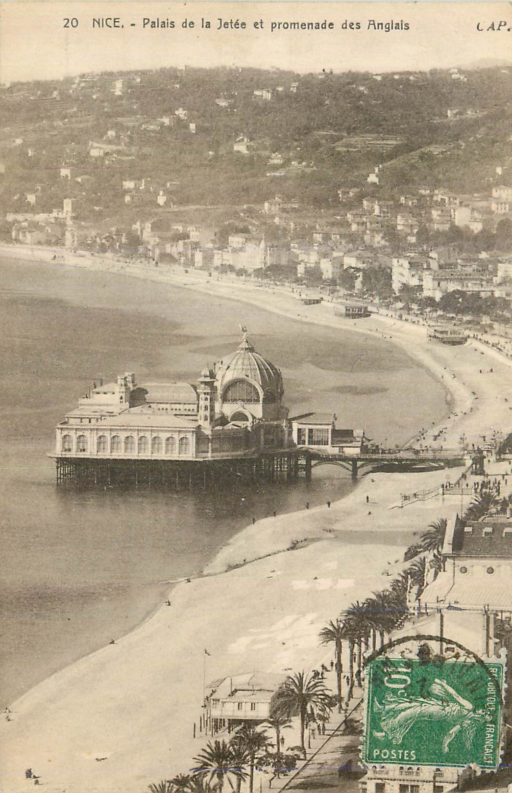 CPA Nice Palais de la Jetee et Promenade des Anglais