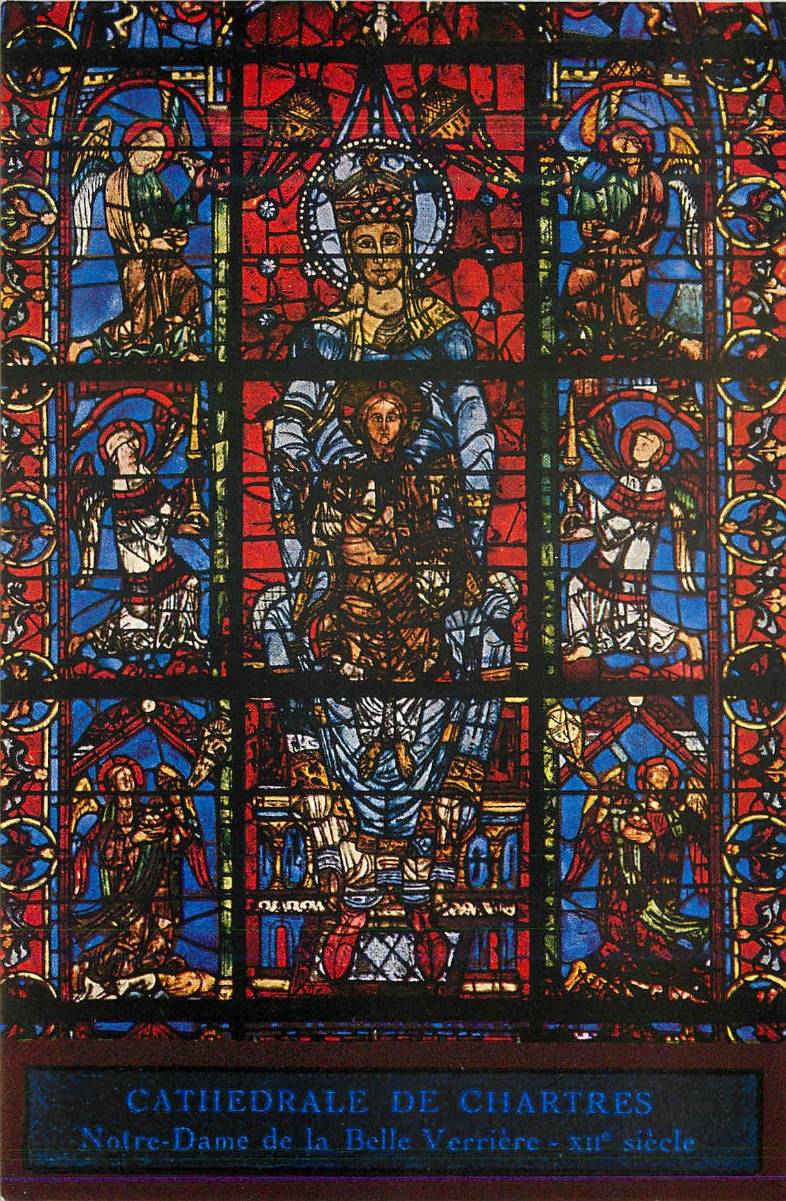CPA Cathedrale de Chartres Notre Dame de la Belle Verriere