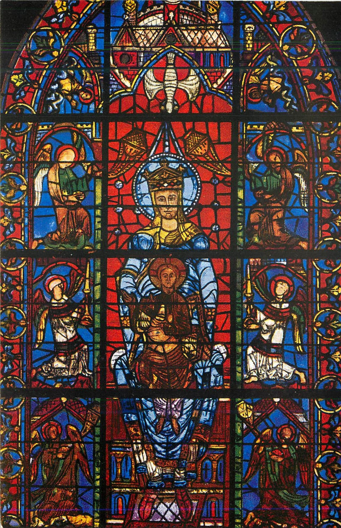 Cathédrale de Chartres — Notre-Dame de la Belle Verrière (Partie Supérieure) — E. Houvet Éditeur