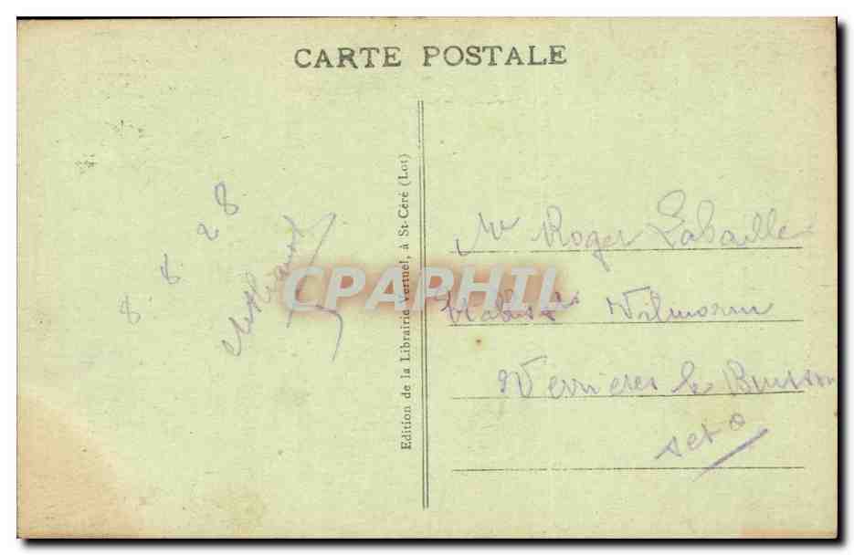 Rocamadour CPA  — Rückseite