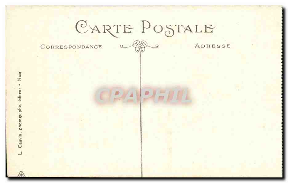Les Branchemichouses à l'embouchure du Paillon — Nice — N°1665 — Éditeur L. Cauvin — Rückseite