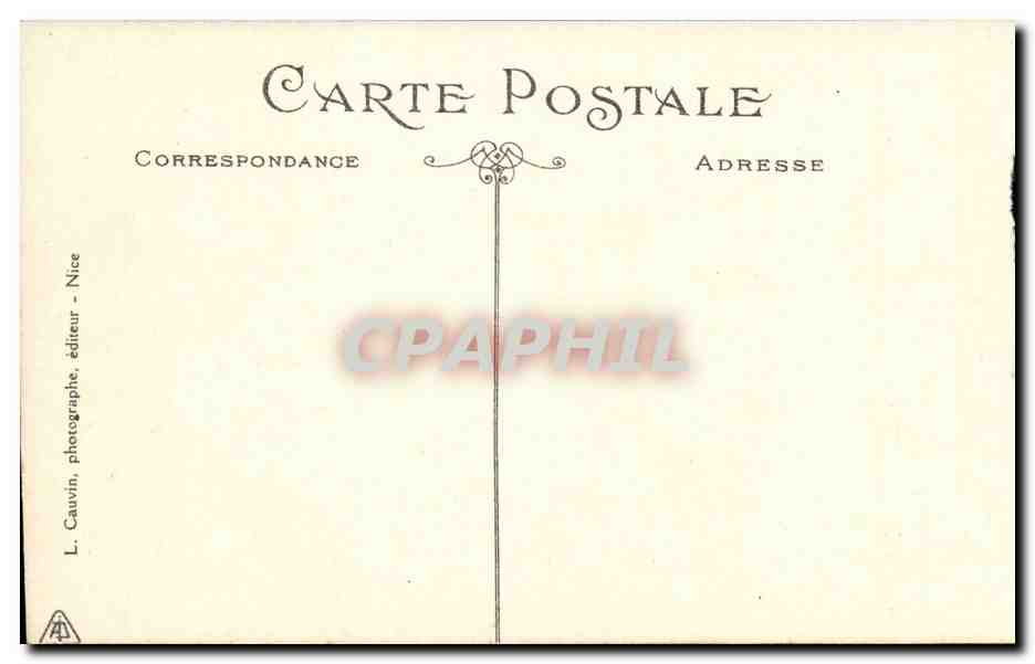 Nice CPA Vue generale prise du Mont Boron — Rückseite