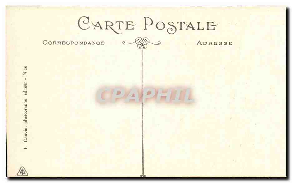 Nice CPA Vue generale prise du Mont Boron — Rückseite