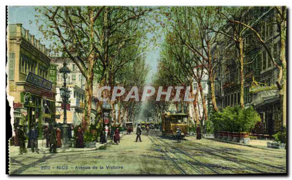 Nice CPA Avenue de la Victoire (tramway)