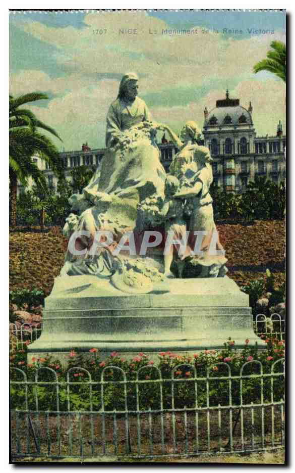 Nice CPA Le monument de la reine Victoria