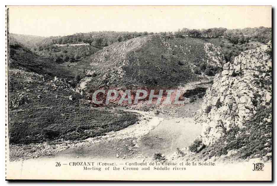 Croizant (Creuse) — Confluent de la Creuse et de la Sedelle — Imp. Crété, Paris
