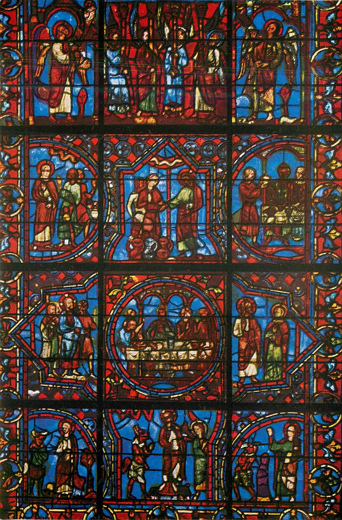 Cathédrale de Chartres — Notre-Dame de la Belle Verrière, Partie Inférieure — E. Mouret Éditeur