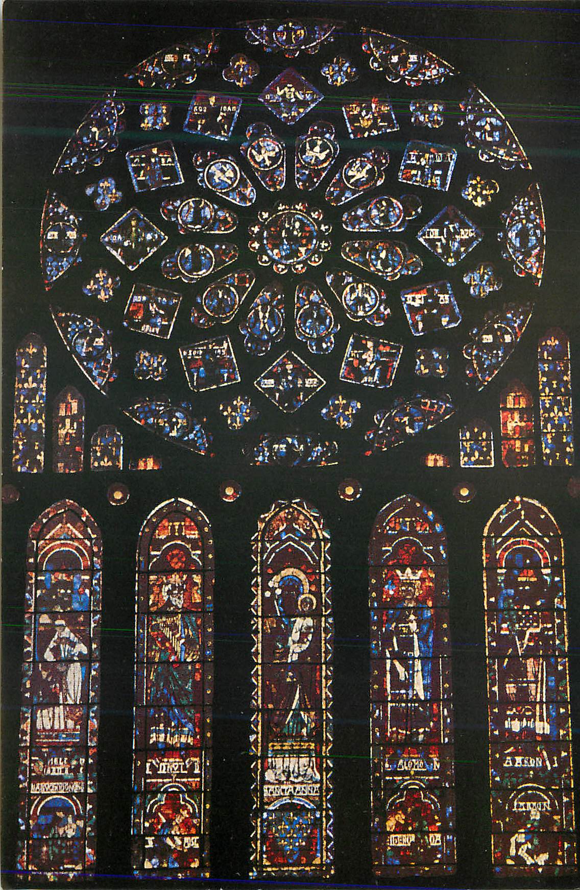 CPA Cathedrale de Chartres Rose Nord (XIII siecle)