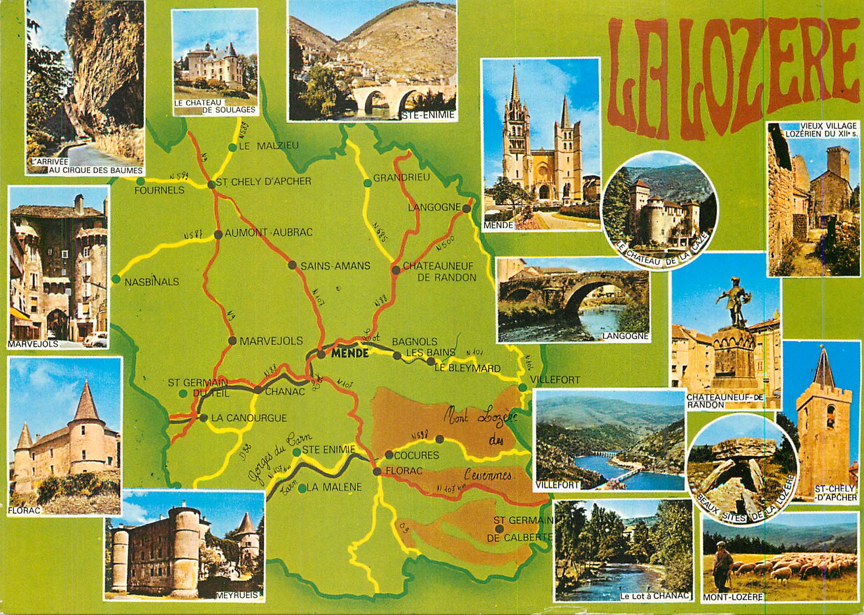 CPM La Lozere Prefecture Florac Partie du grand chimiste