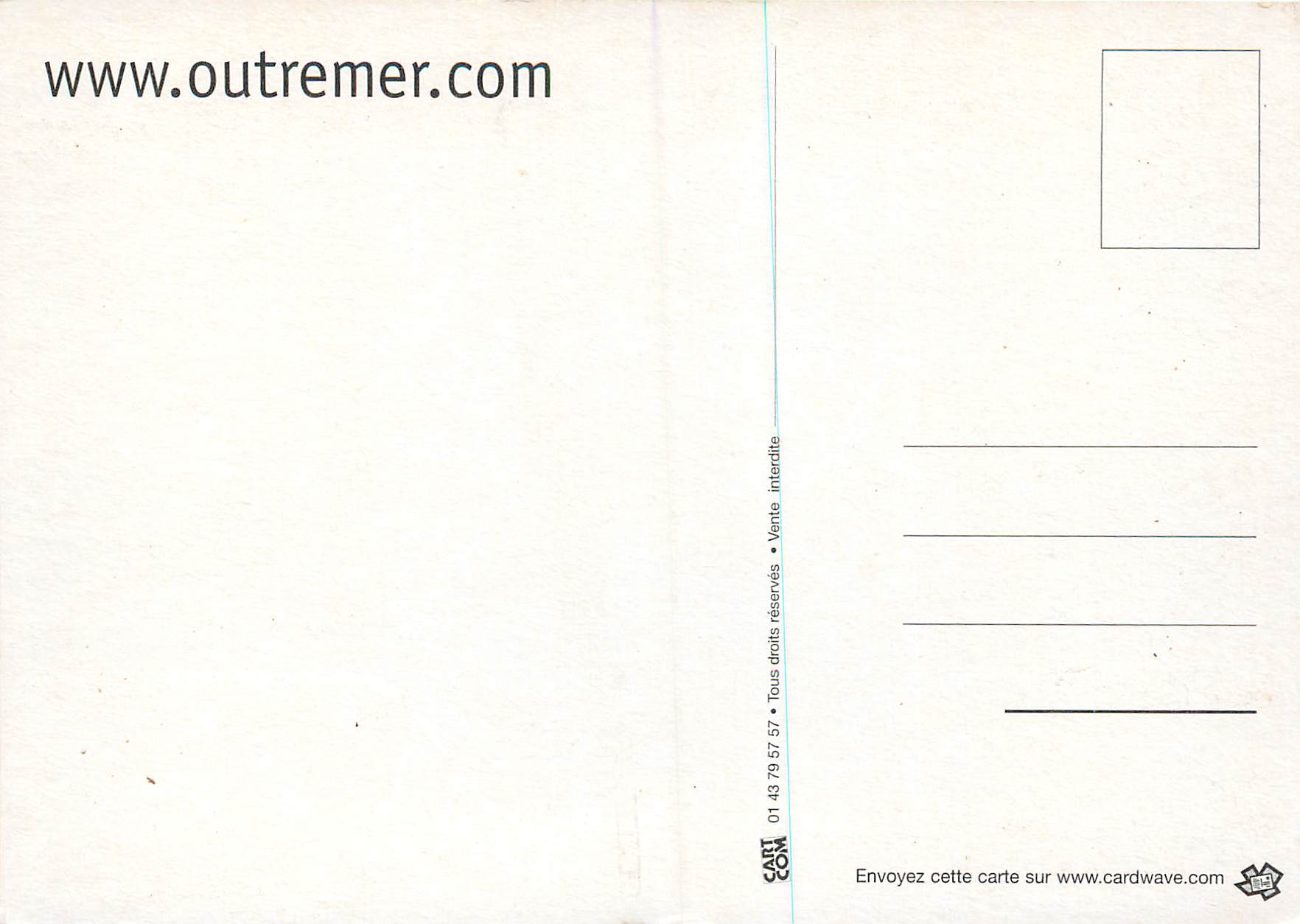 CPM Publicite Outremer.com — Rückseite