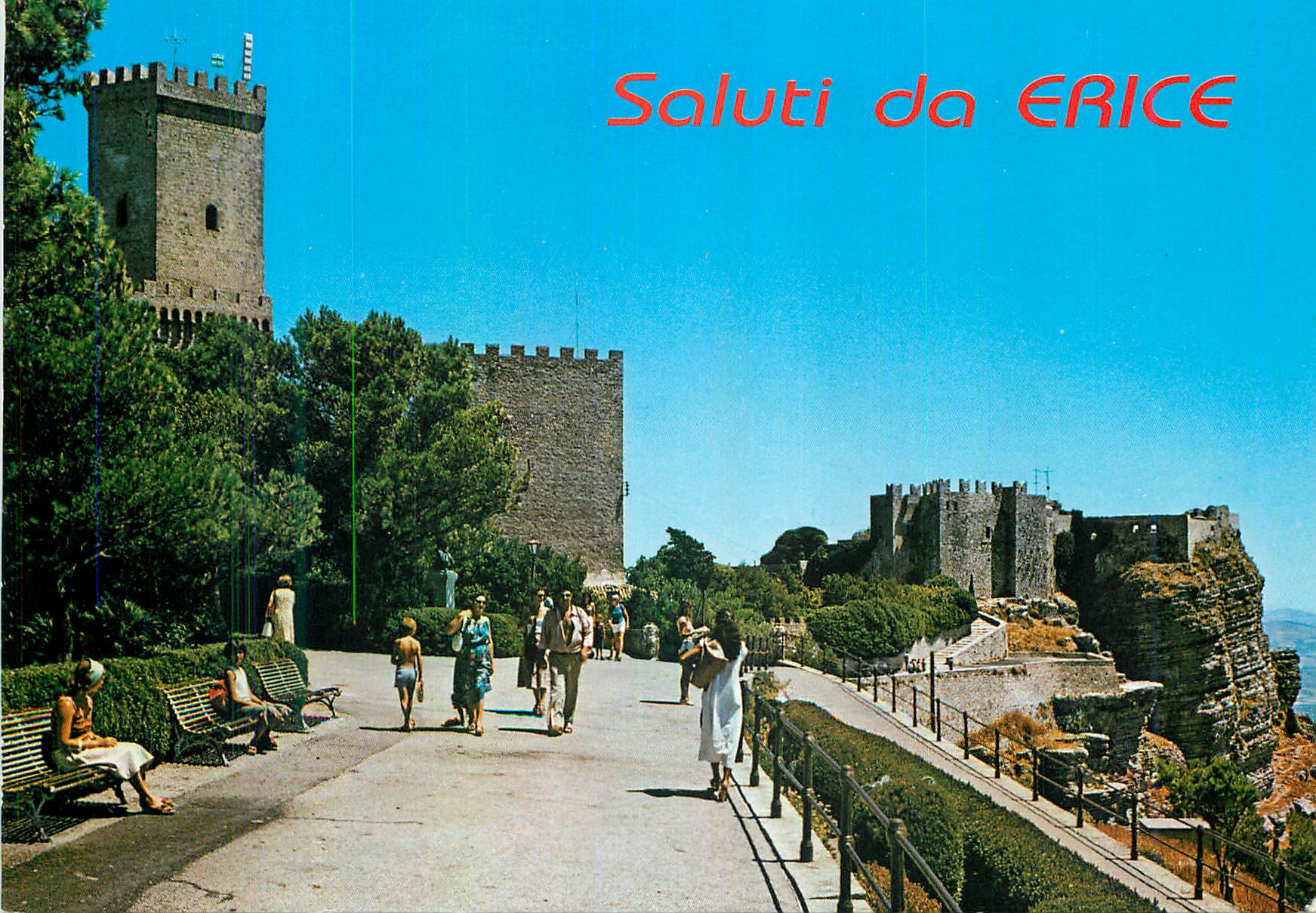 CPM Erice Chateau de Venus Tour medievale