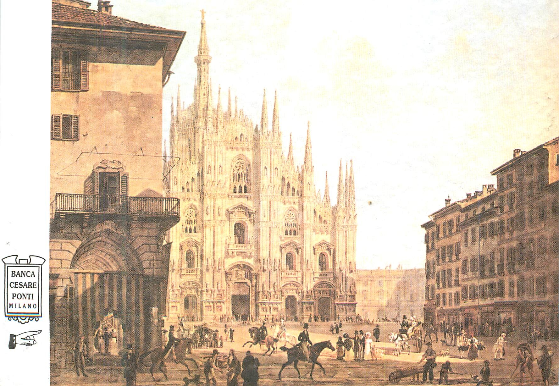 CPM Migliara (1785 1837)Milano Piazza de Duomo
