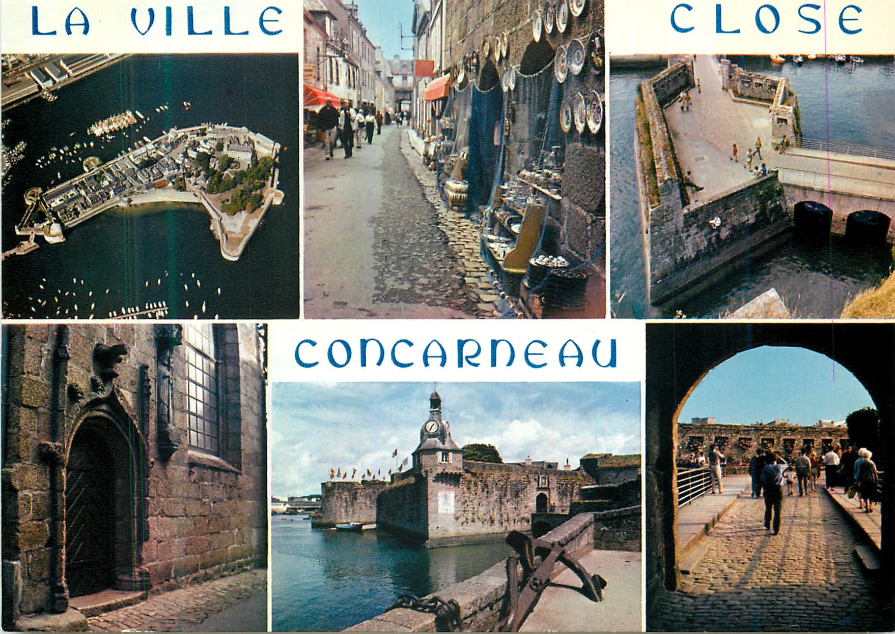 CPM La Bretagne en Couleurs Concarneau La ville close dont les remparts en granit tres epais ont ete amenages vers 1550 