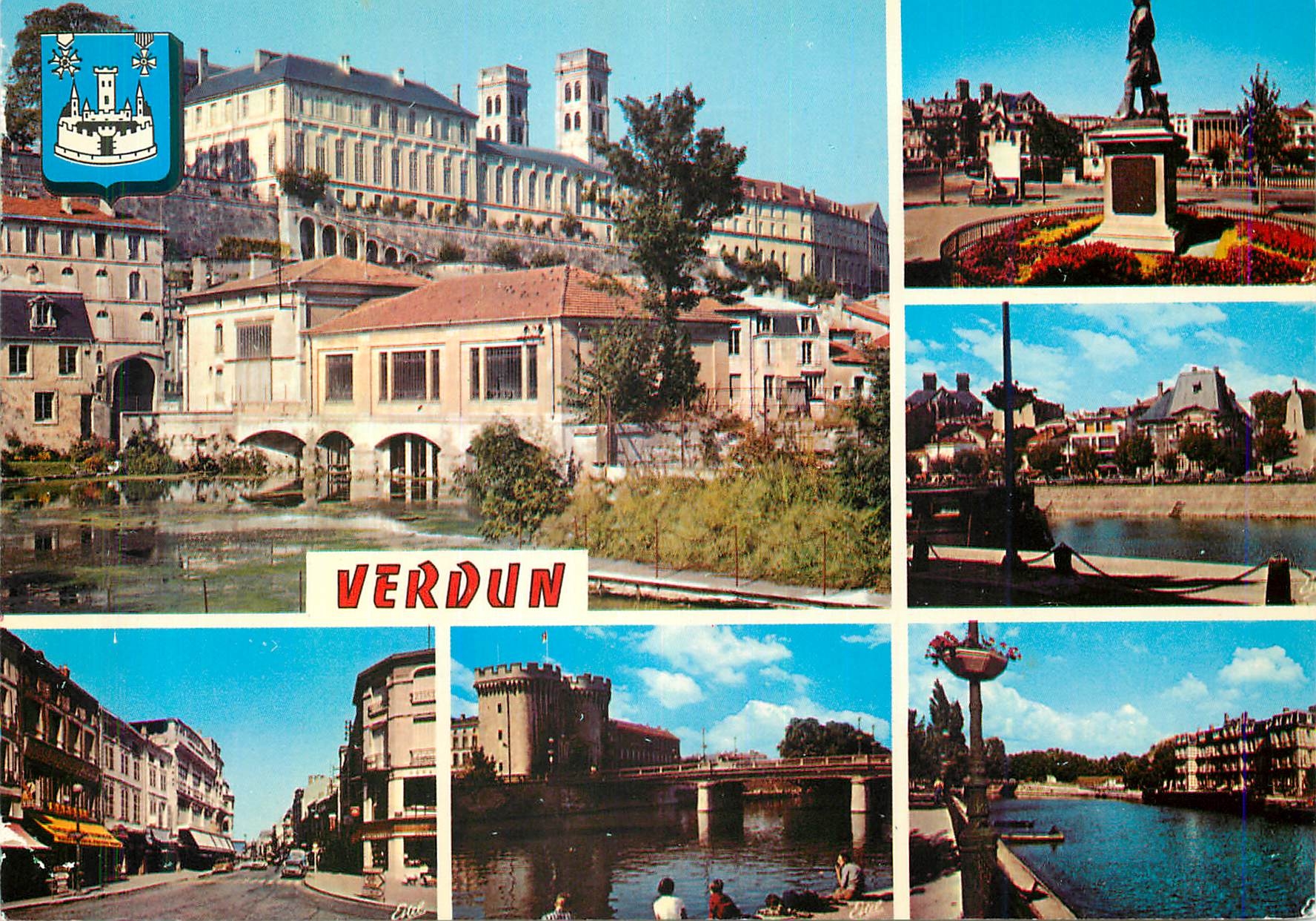 CPM Verdum  (Meuse)Les tours de la cathedrale et l'eveche