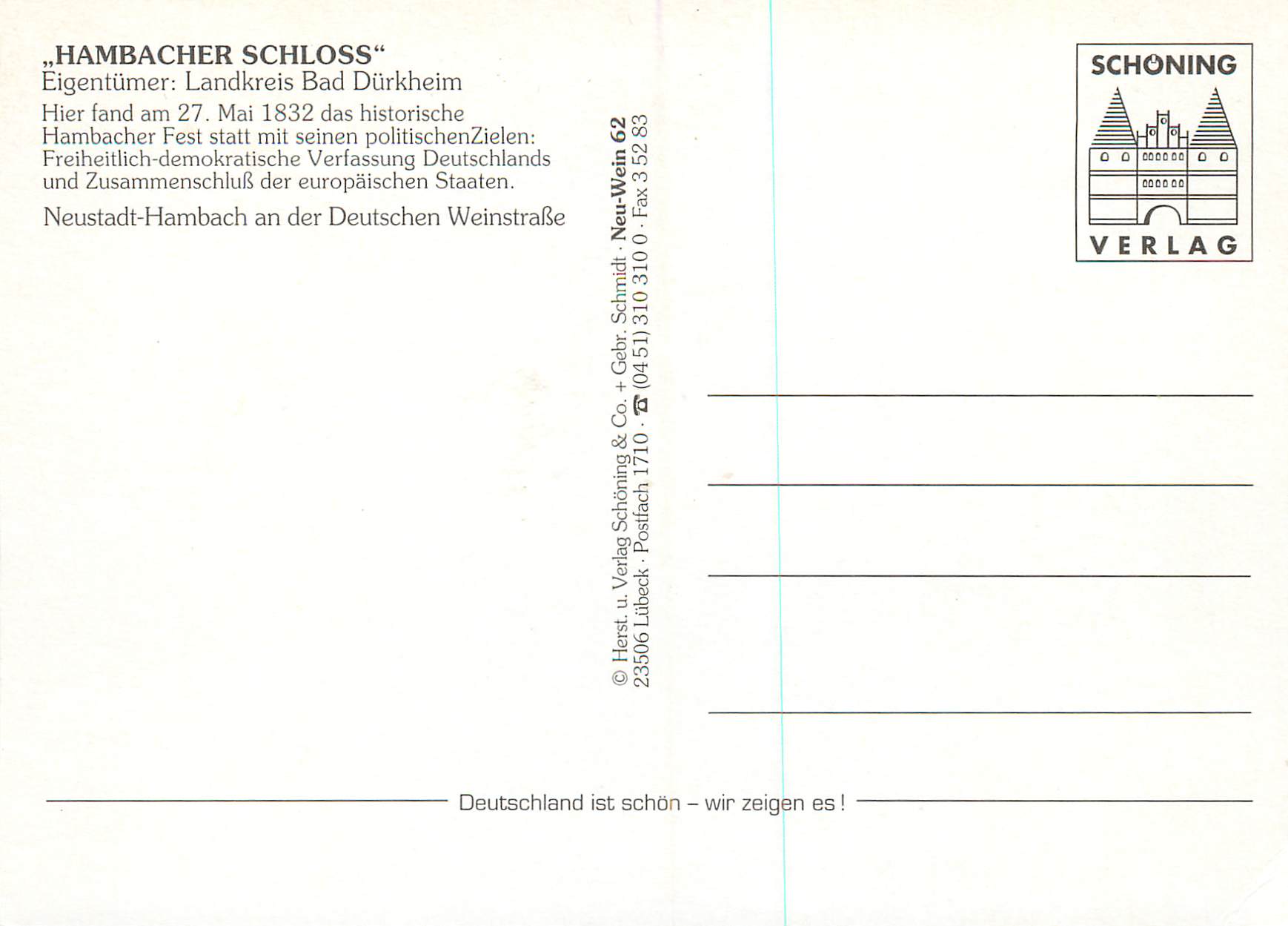 CPM Hambacher Schloss — Verso