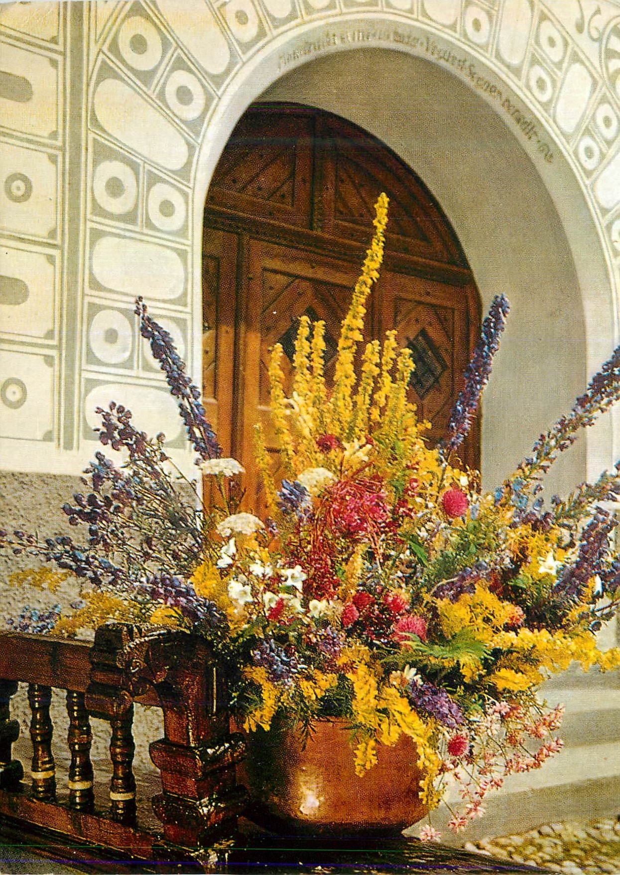 CPM Fleurs Blumengruss aus dem Engadin