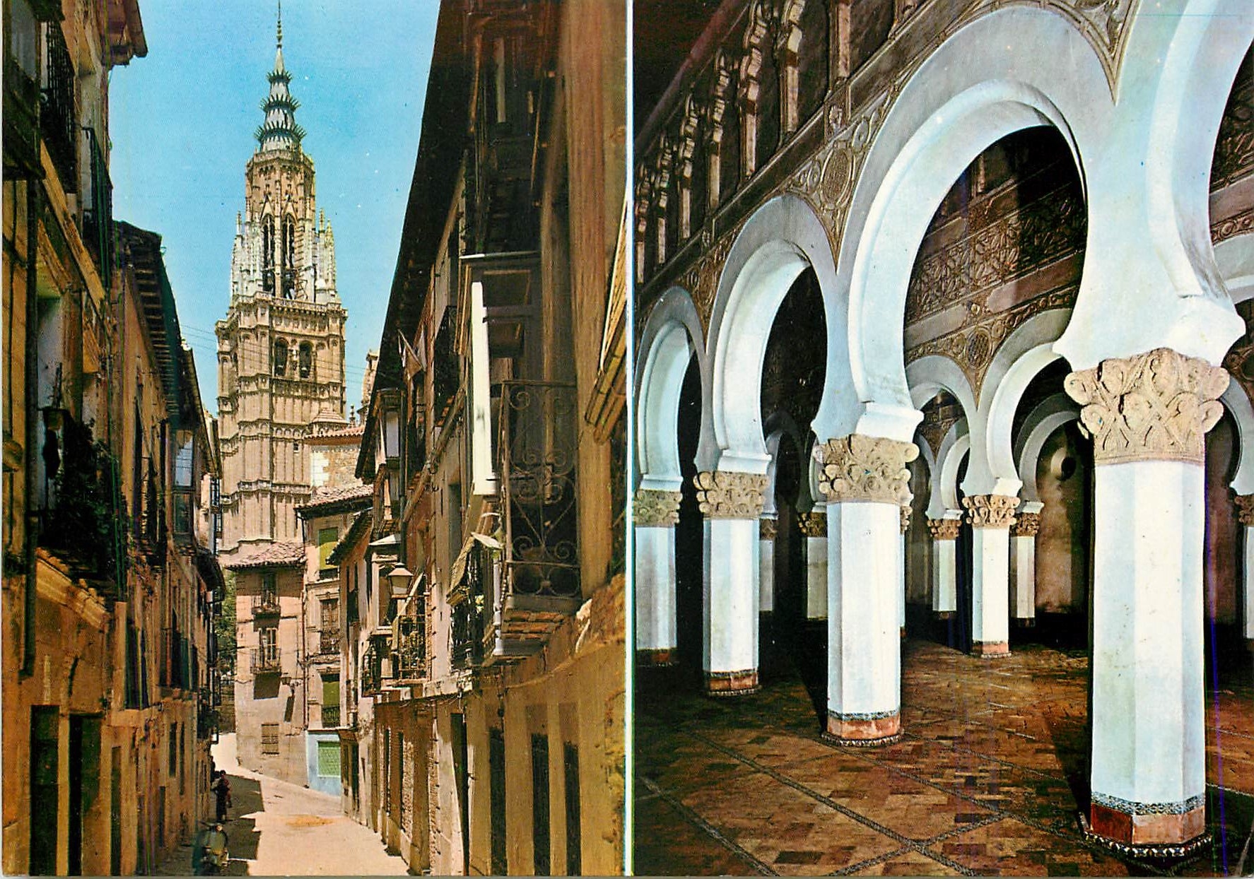 CPM Toledo Rue de Santa Isabel et Santa Maria le Blanche