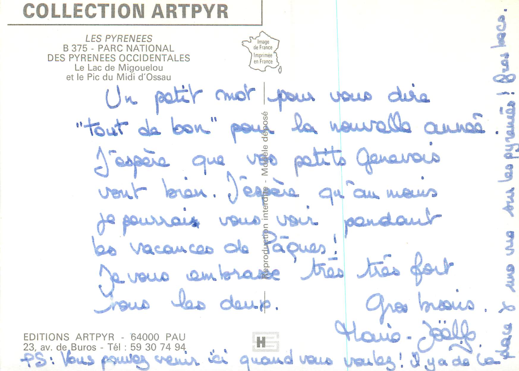 Migouelou et l'Ossau — Collection Artpyr, B 375 — Éditions Artpyr, Pau — Reverso