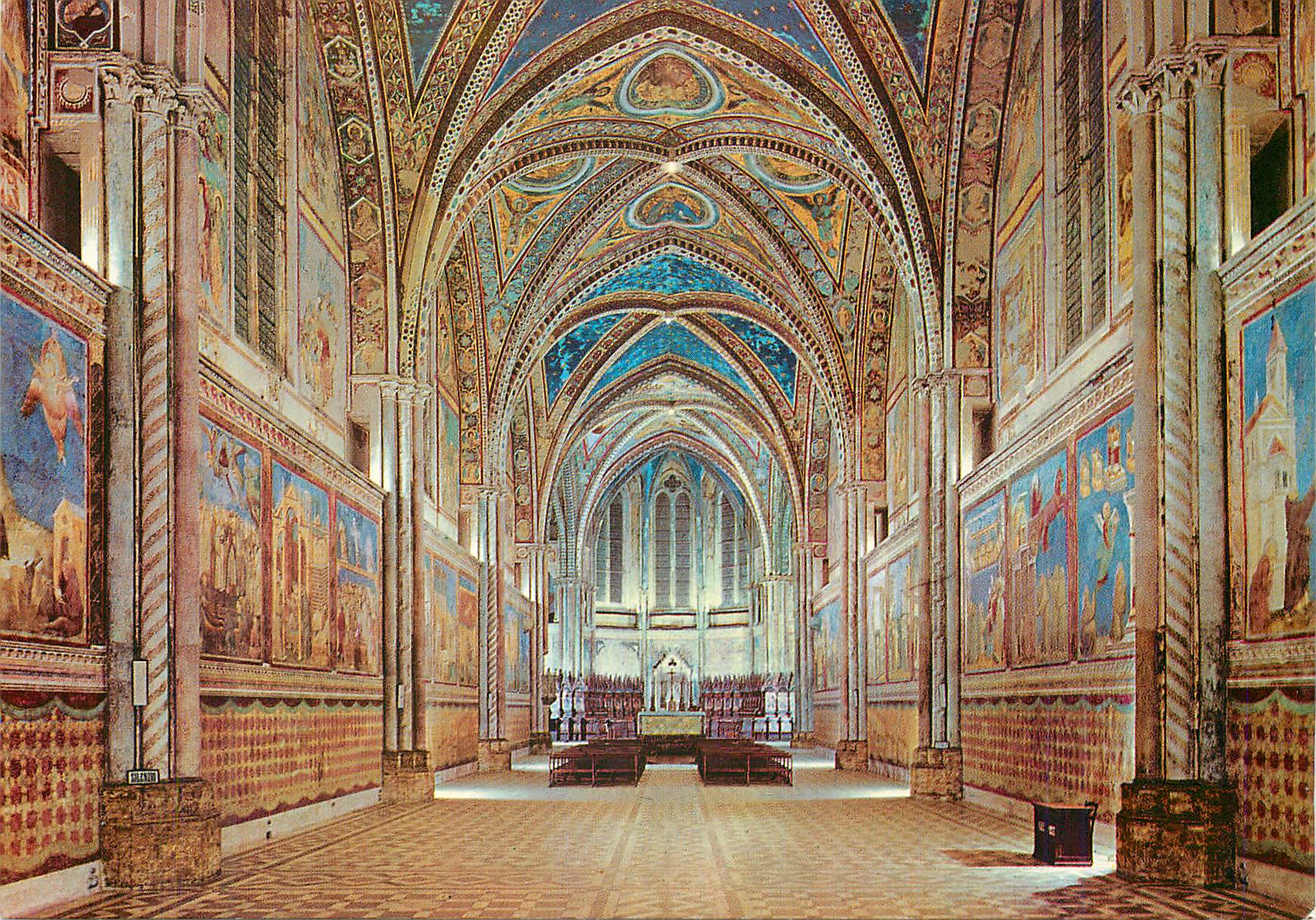CPM Assisi Basilique de St Francois Eglise Superieure Interieur