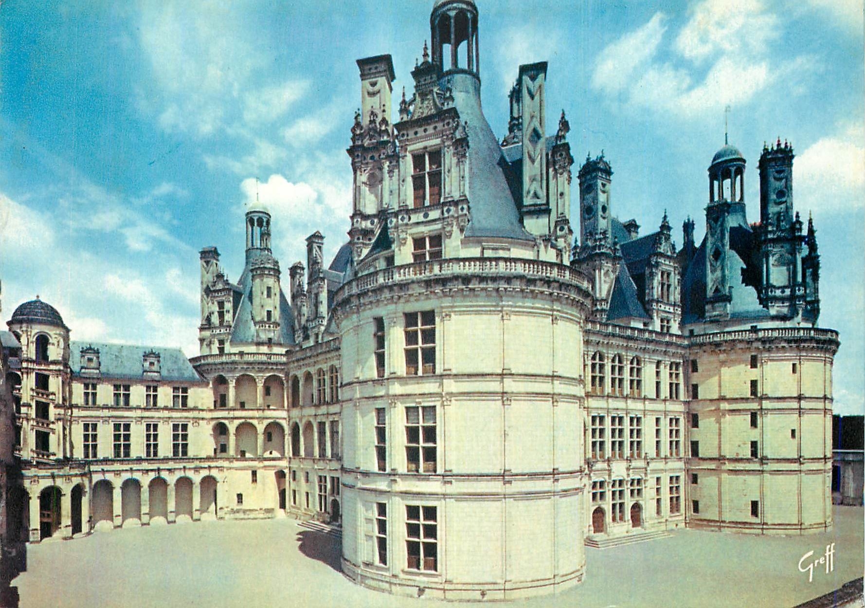 Schloss Chambord — Innenhof — Editions Greff