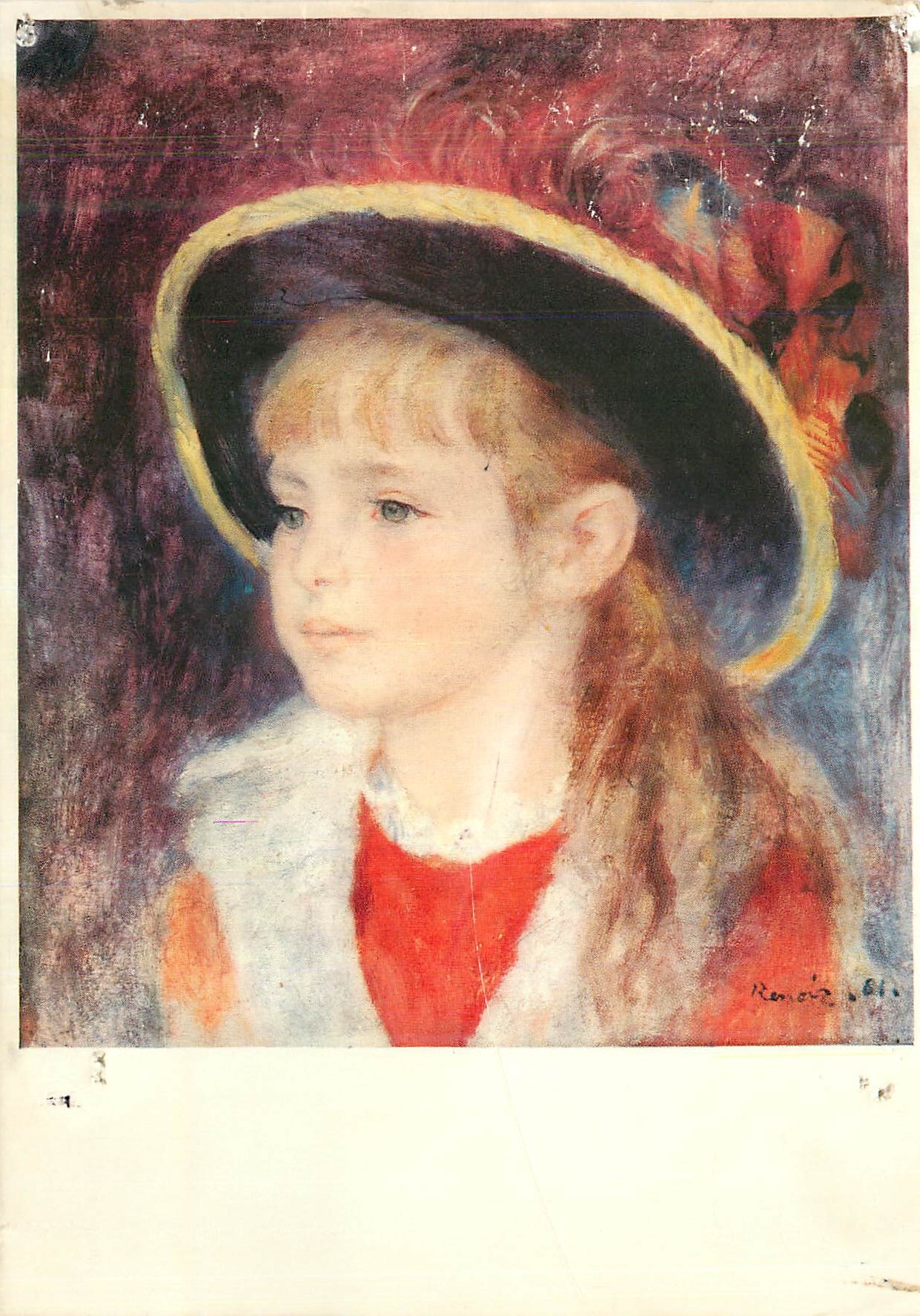 Fille au chapeau bleu — 1881 — Fernand Hazan, éditeur, n° 1060