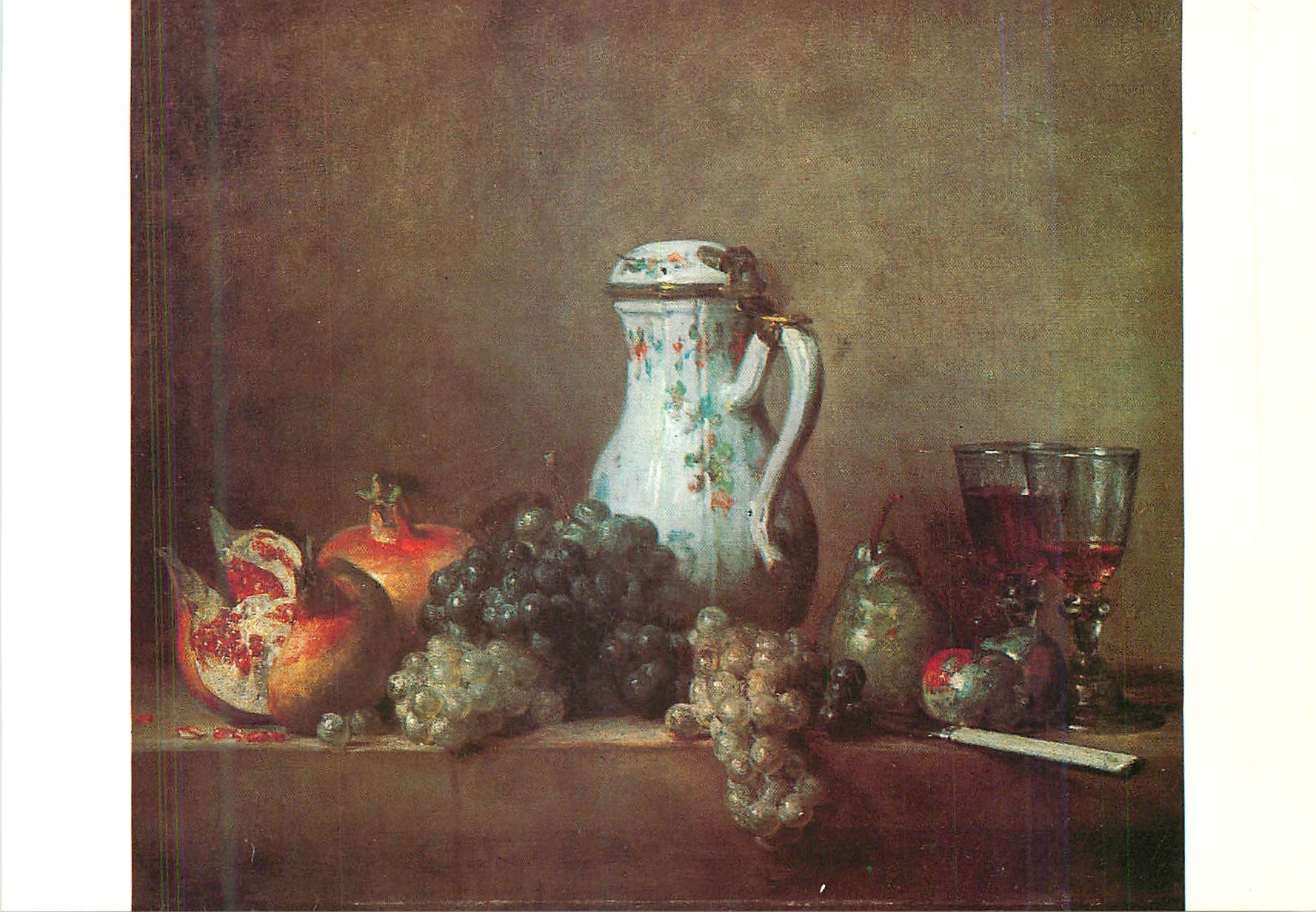 CPM Paris Musee du Louvre Jean Baptiste Chardin (1699 1779)Raisins et grenades
