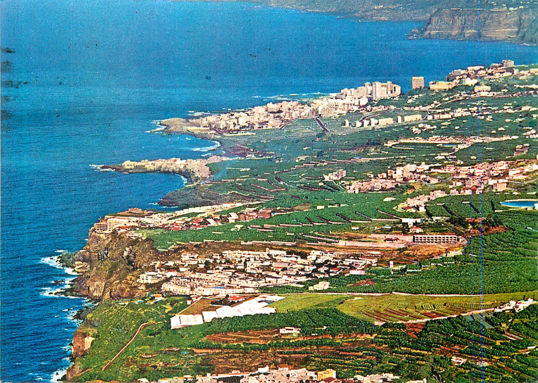 CPM Tenerife Vista de la costa y Puerto de la Cruz