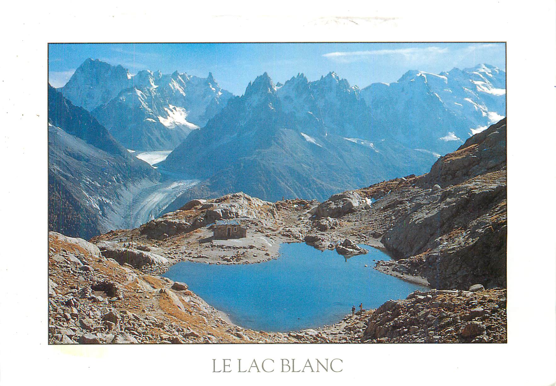 Le Lac Blanc — Mont Blanc, Aiguilles de Chamonix — Édition et cliché Xaup Béchard - 74190 Le Fayet