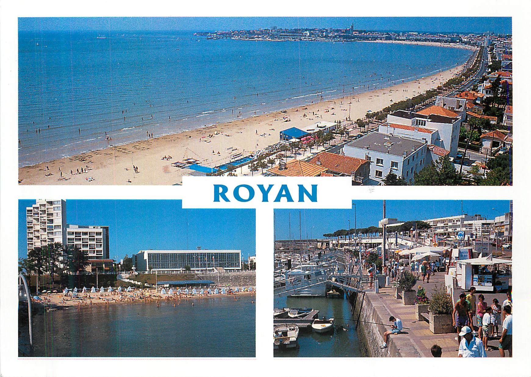 Royan — Plage, Boulevard Garnier, Port de Plaisance — Éditions Michel MARCOU