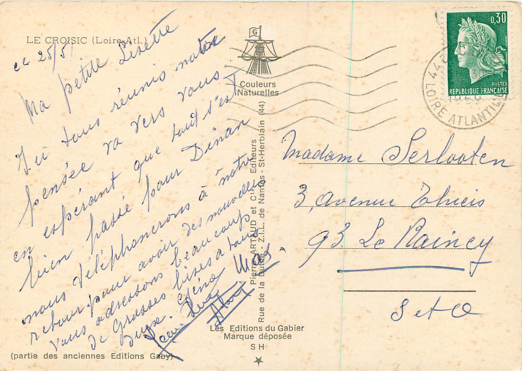 CPM Le Croisic (Loire Atl) Port de peche Bateau — Rückseite