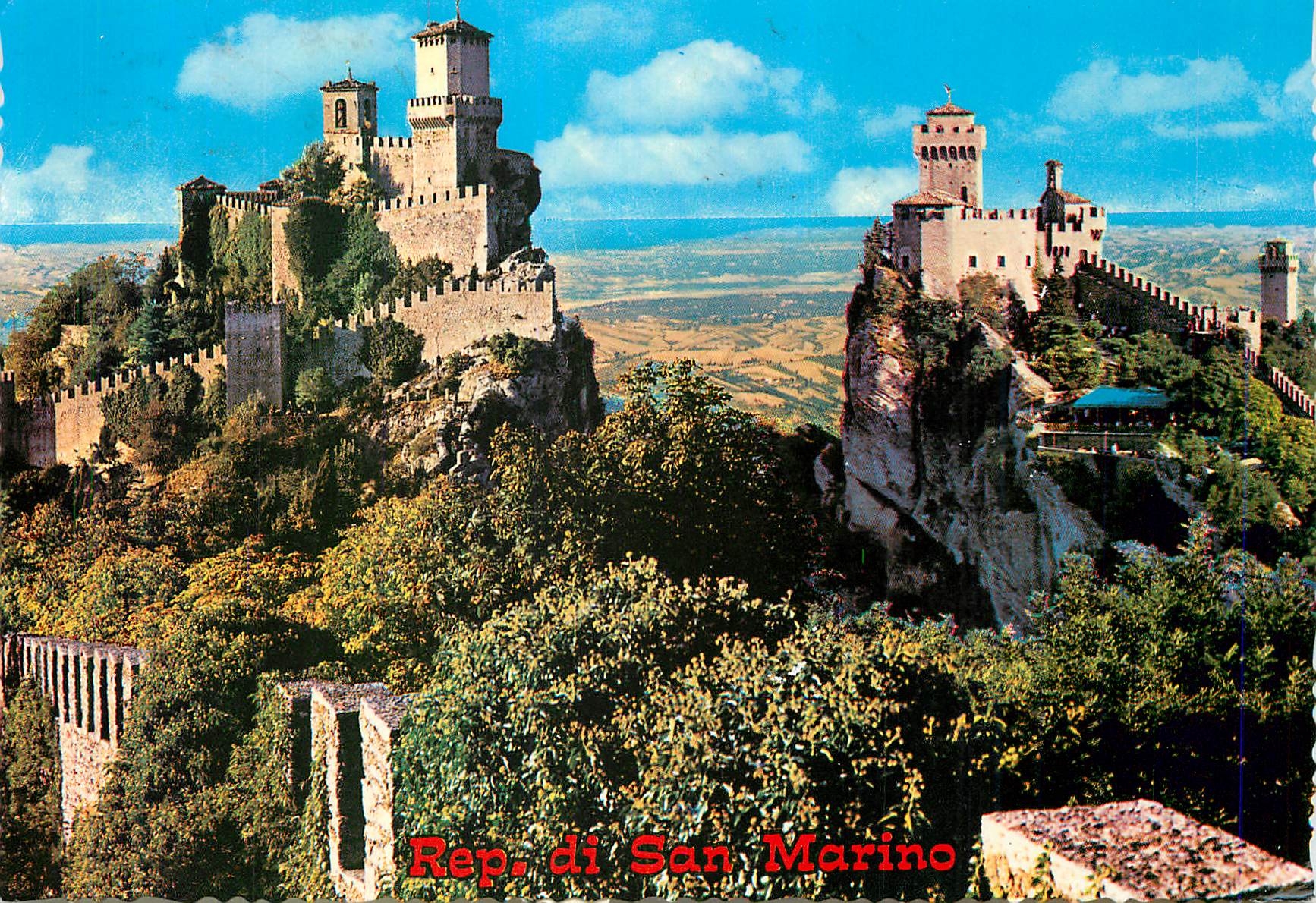 CPM Repubblica Di S Marion Panorama des trois tours