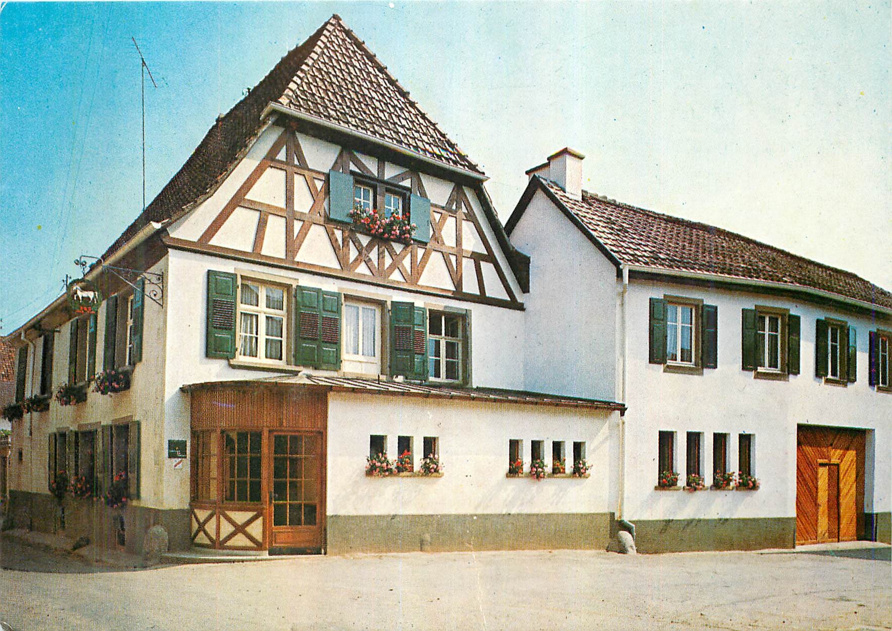 CPM Auberge Hotel Au chevel Blanc Propre Viticulteur Pierre Koehler Route du Vin