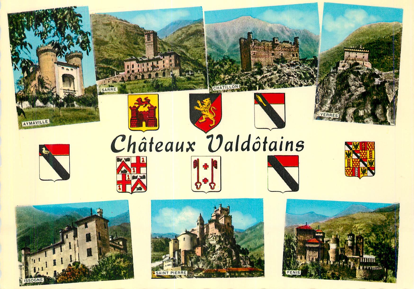CPM Vallee d'Aoste Pittoresque Chateaux Valdotains