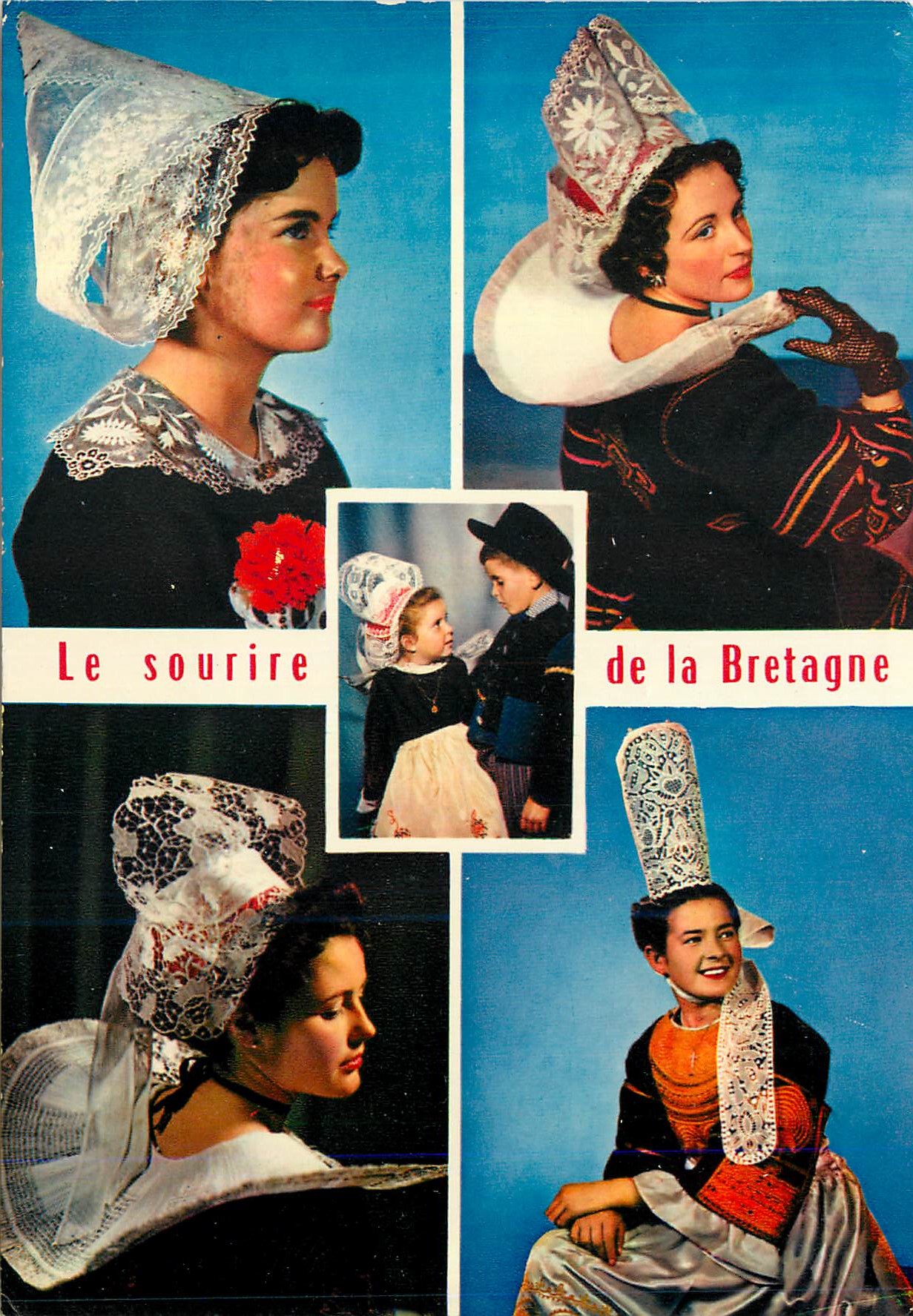 CPM Le sourire de la Bretagne Coiffe de Poullaouen Folklore