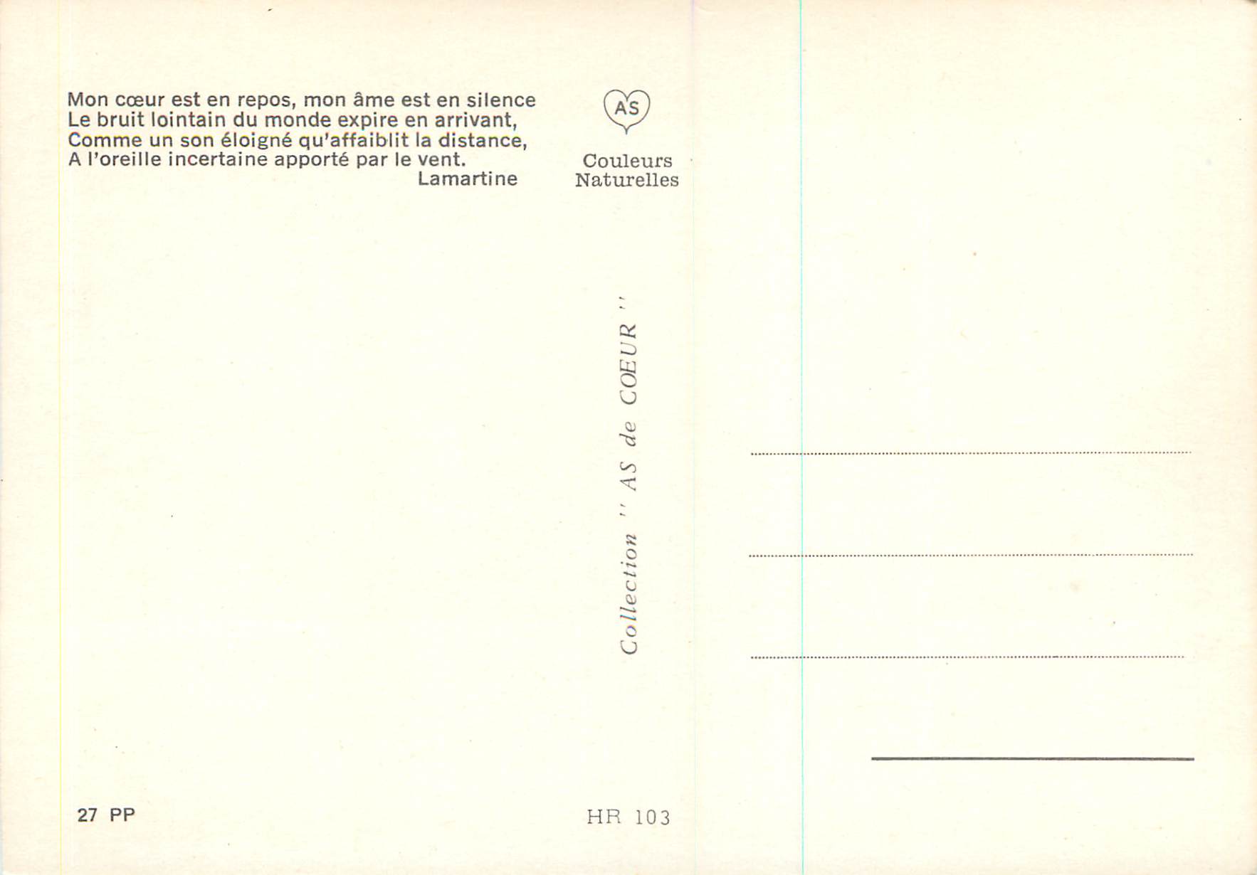 CPM Poeme — Rückseite