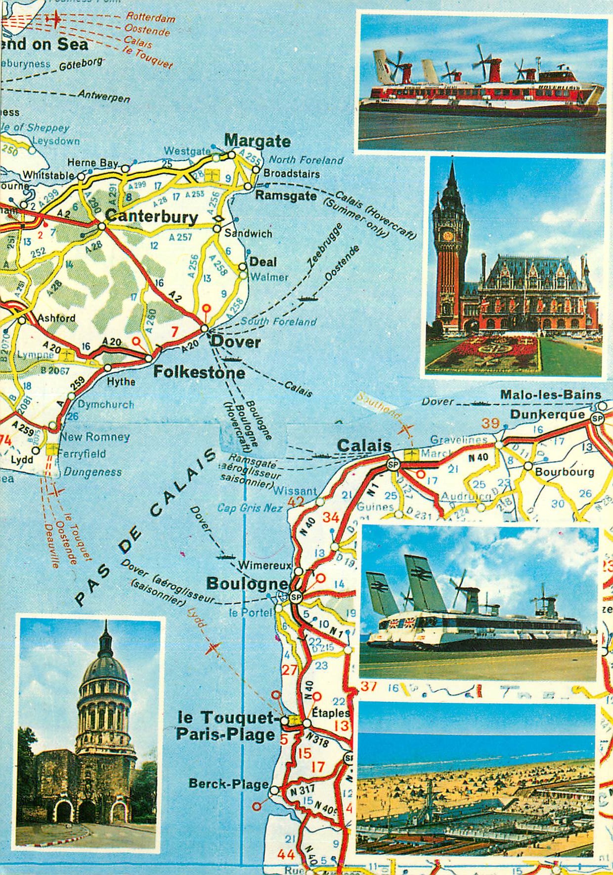 CPM La Cote d'Opale Littoral Nord Margate Calais Bateau