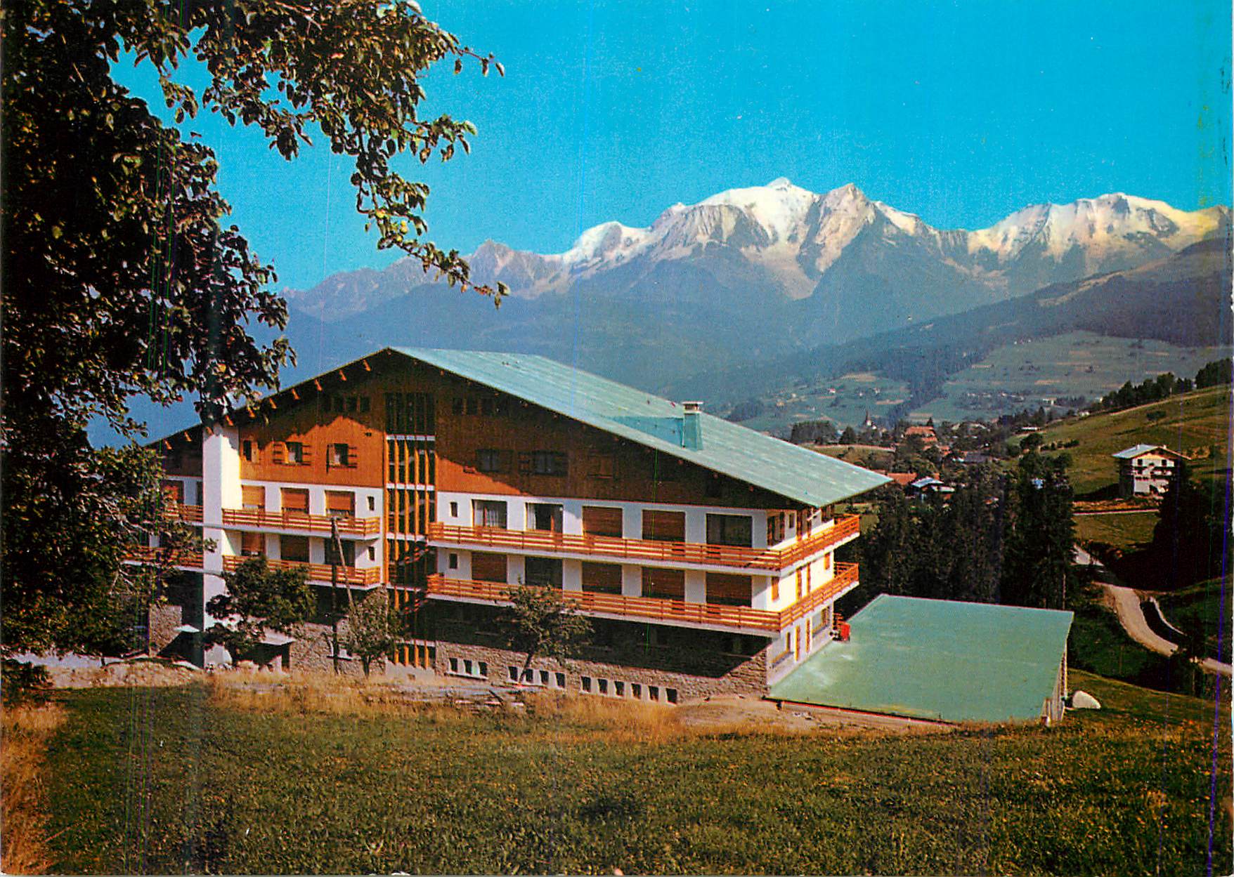 Combloux (Haute-Savoie) — Ansicht des Balcons des Mont-Blanc und des Mont-Blanc-Massivs (4807 m.) — Éditions J. Cellard