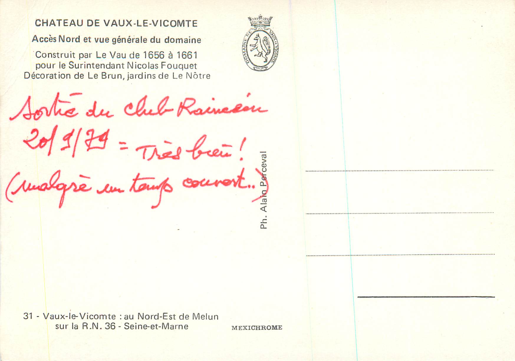 Château de Vaux-le-Vicomte — Vue générale du domaine — Éditeur IRIS, n°31 — Reverso
