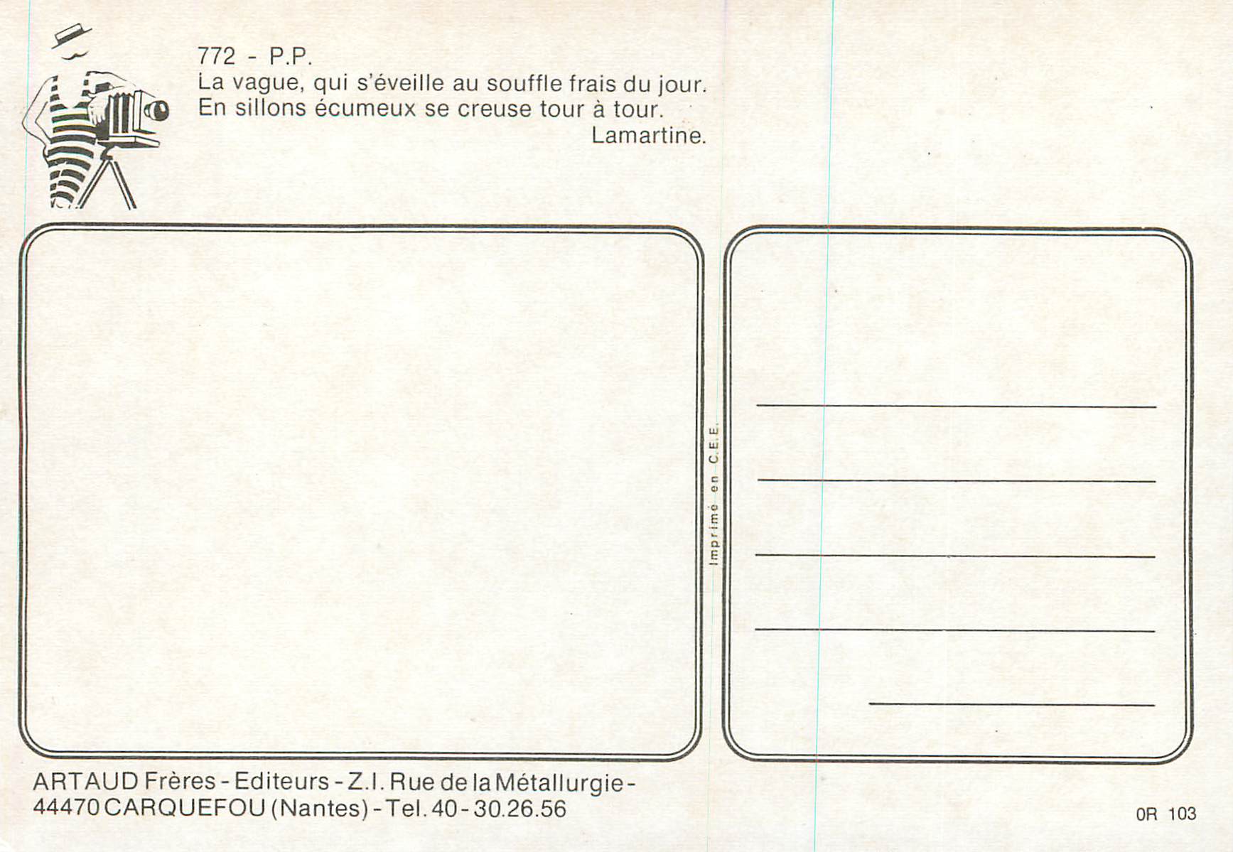 CPM Poeme — Rückseite