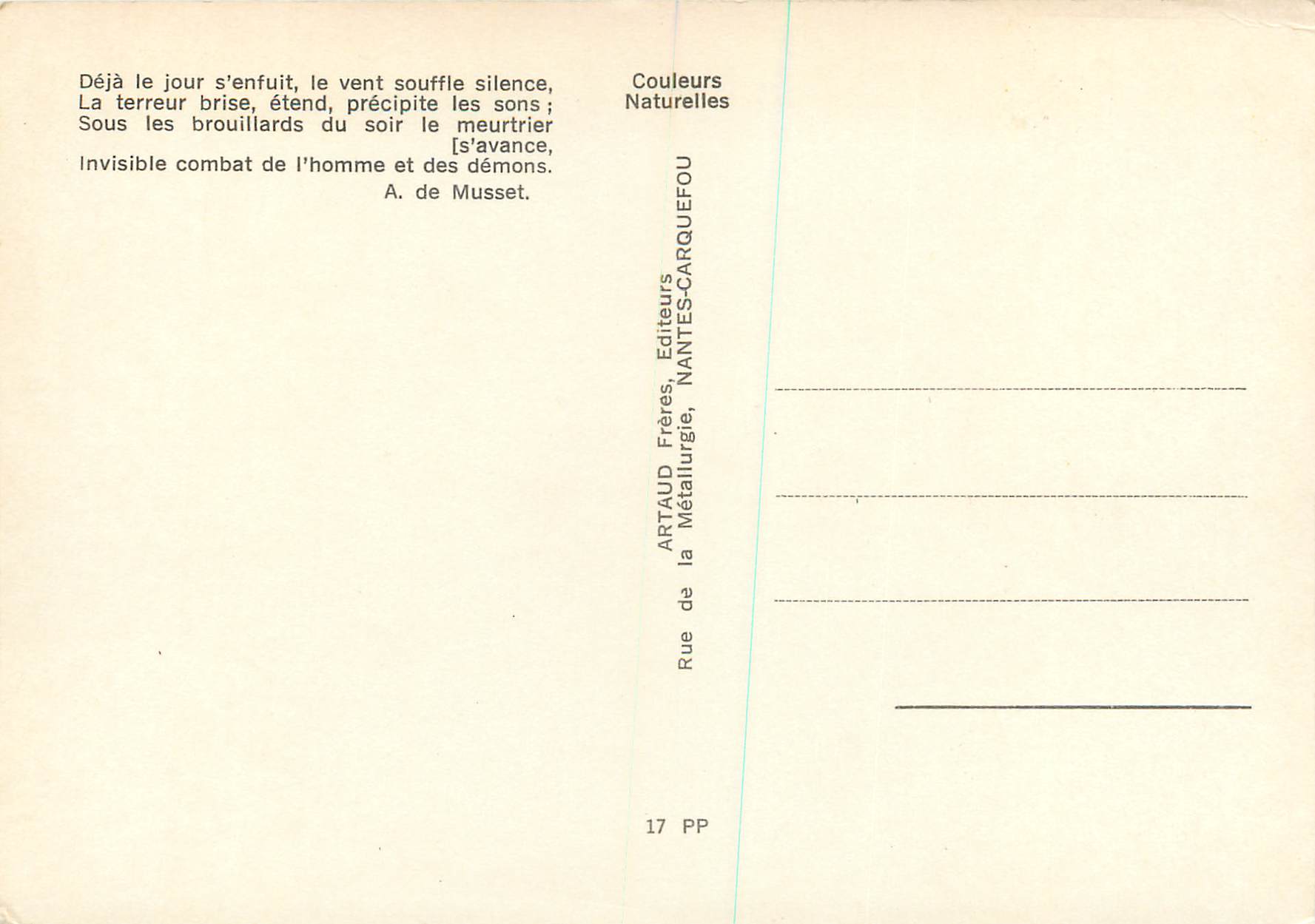 CPM Poeme — Rückseite