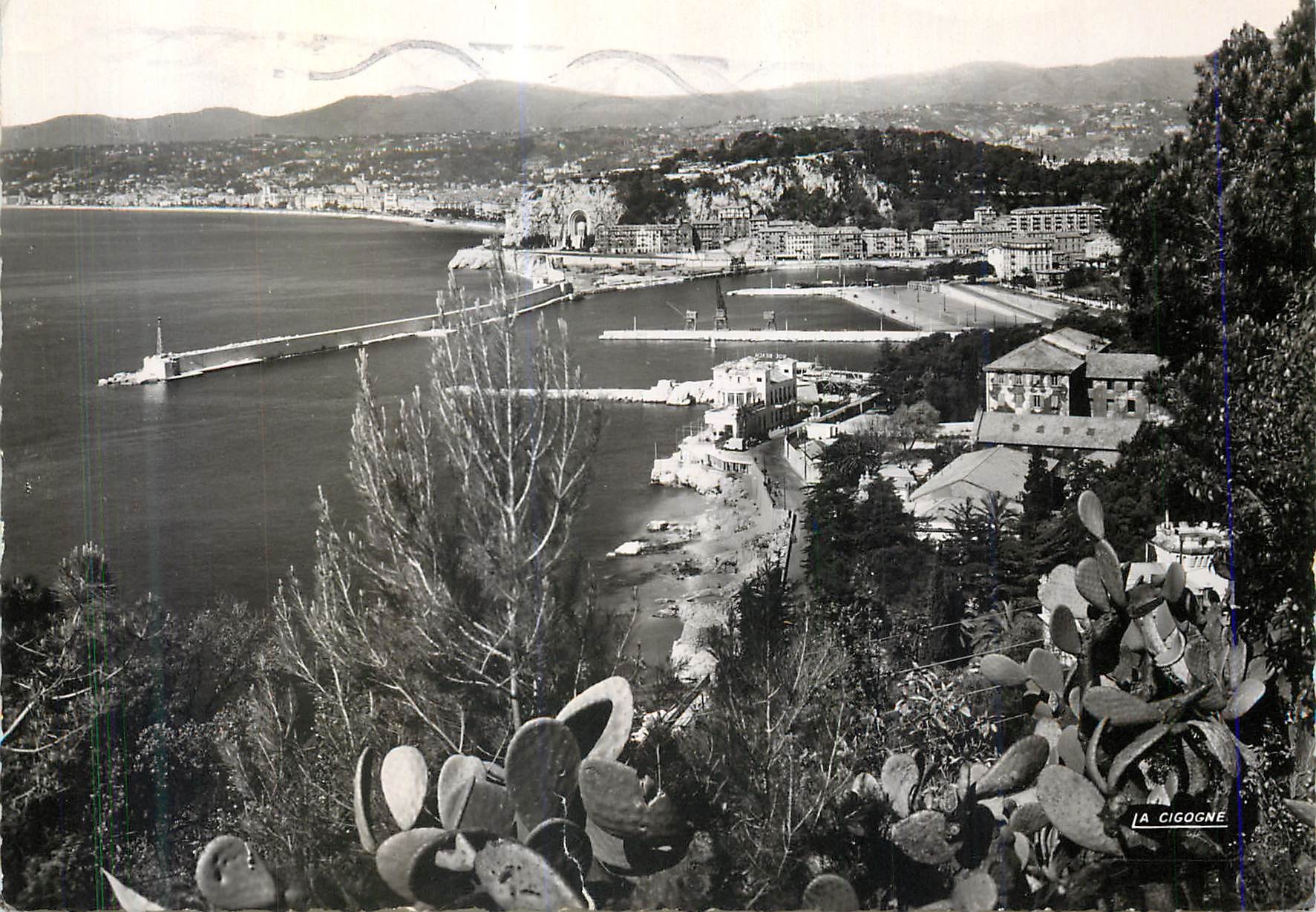 CPM Nice Le Port Le Chateau et la Baie des Anges