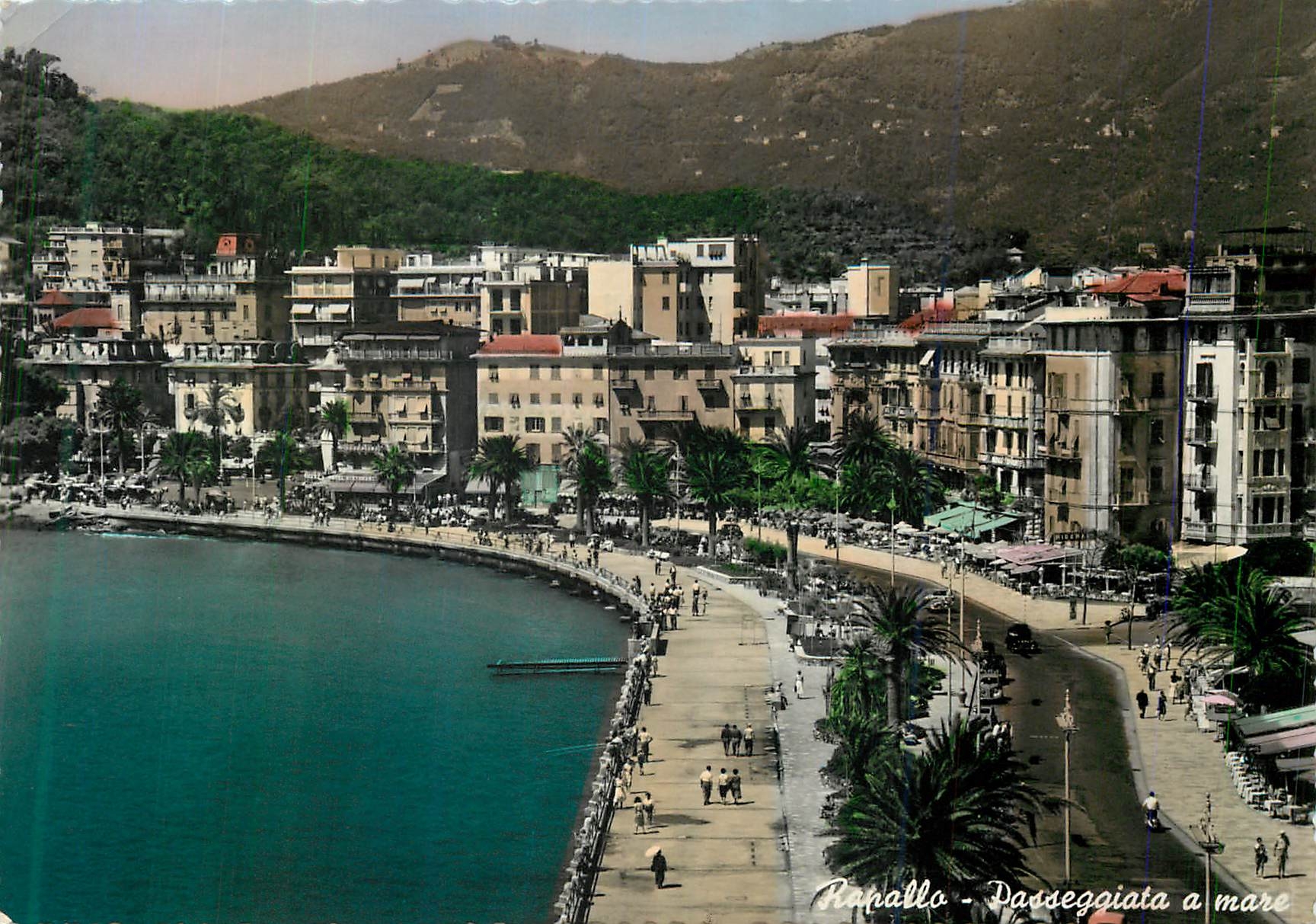 CPM Rapallo Promenade sur les bords de la mer