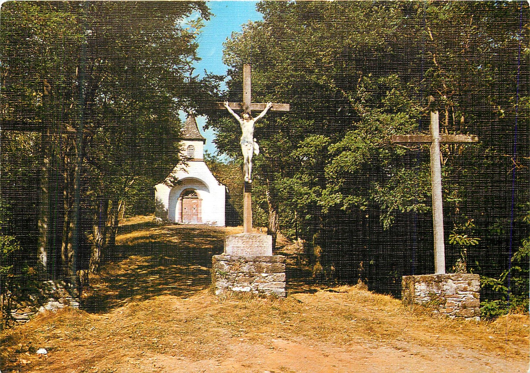 CPM L'Aveyron Pittoresque Grand Vabre Chapelle St Roch Le Roucan
