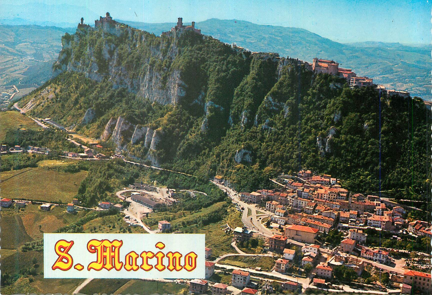 CPM Rep Di San Marino Vue aerienne du Mont Titano