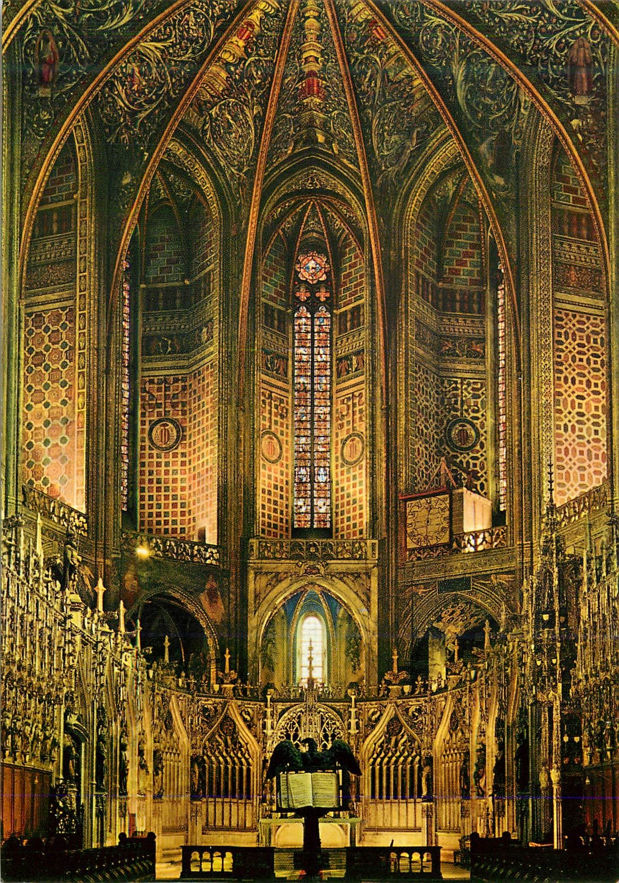 Intérieur de la Basilique Sainte-Cécile — Le Grand Chœur — Société des Cartes Postales Naturelles APA