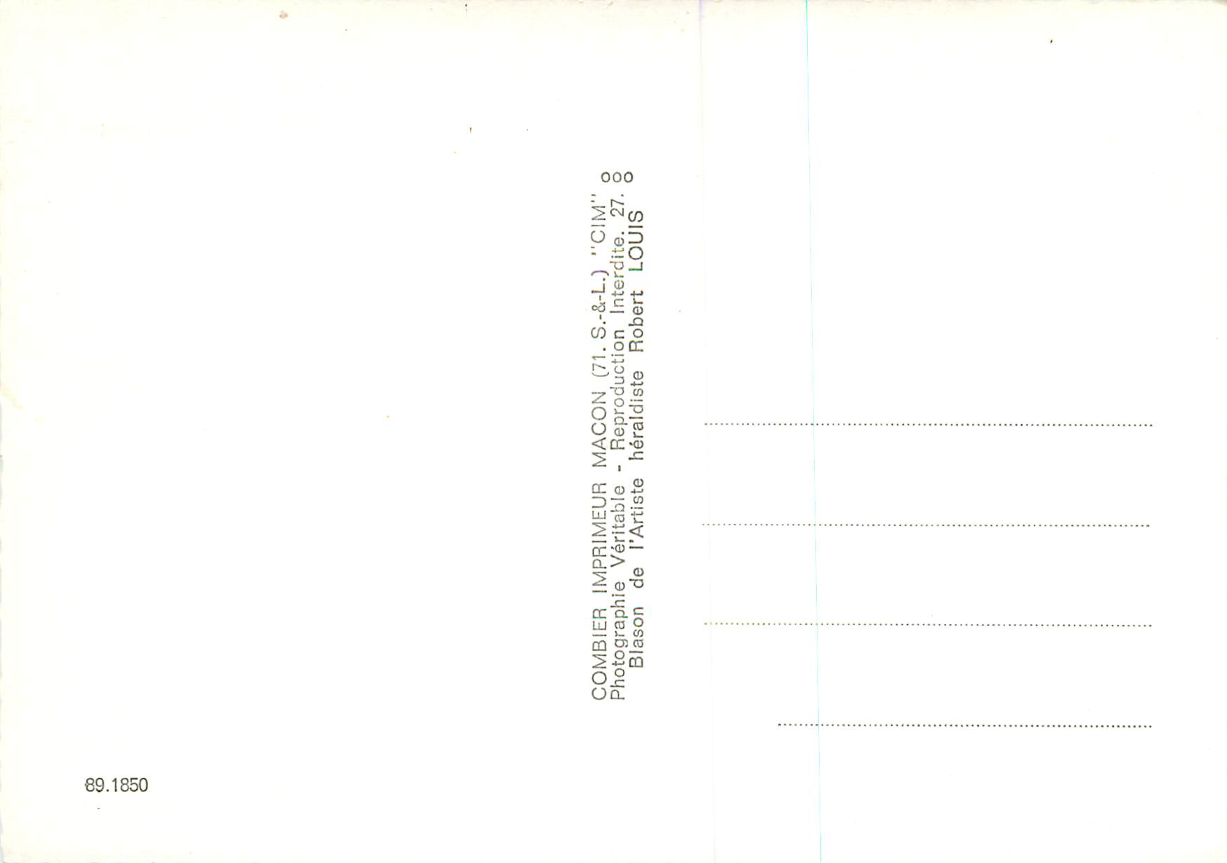 CPM Souvenir de L'Yonne Auxerre Tonnerre — Verso
