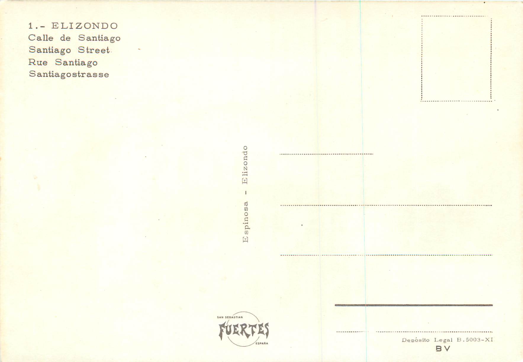 CPM Elizondo Rue Santiago — Rückseite