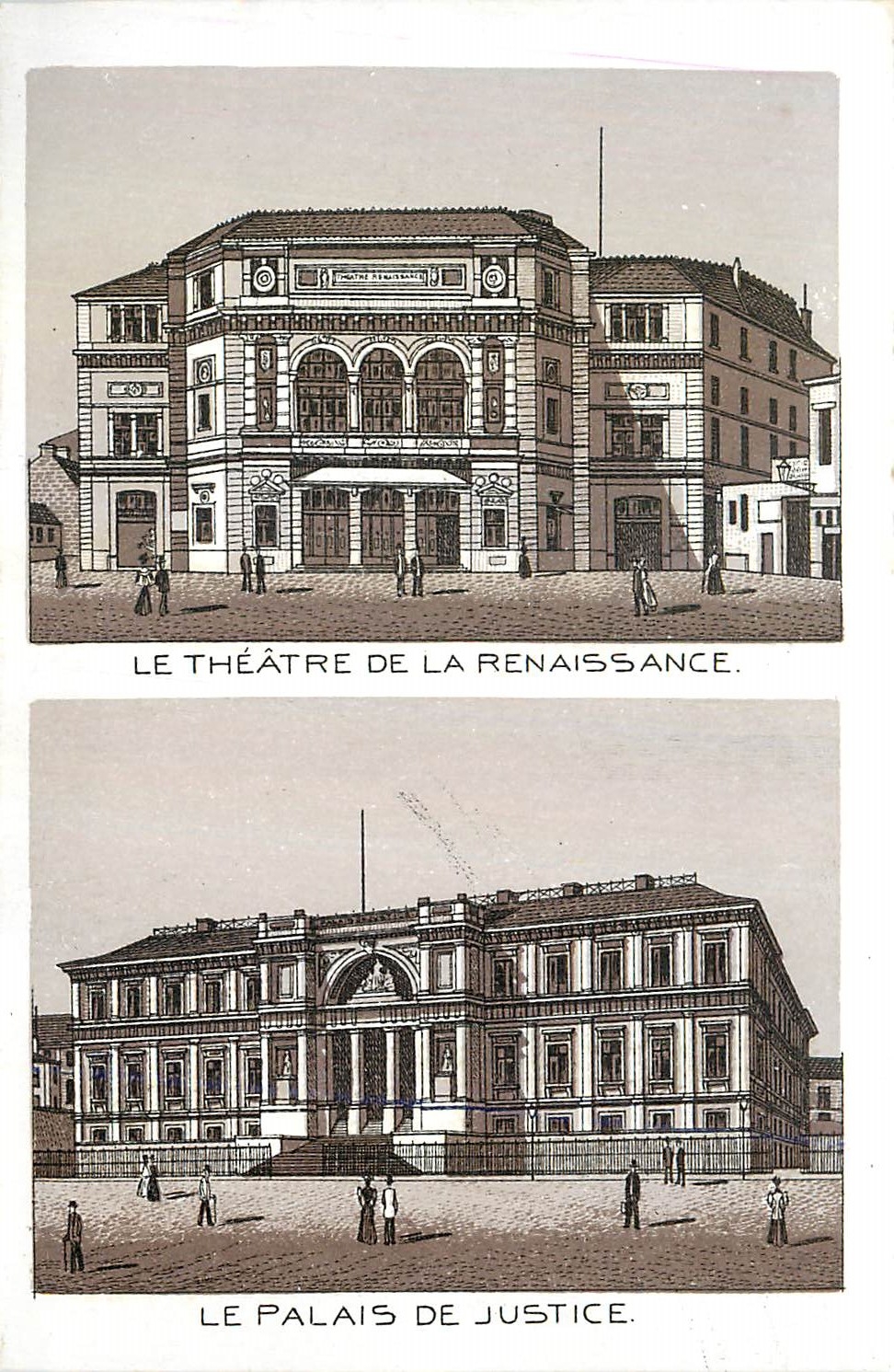 CPA Le Theatre de la Renaissance Le palais de Justice