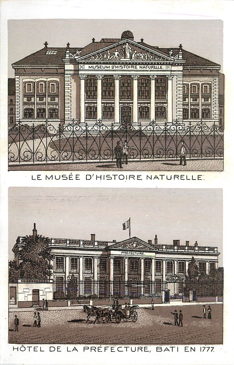 CPA Le Musee d'Histoire Naturelle Hotel de la Prefecture Bati en 1777